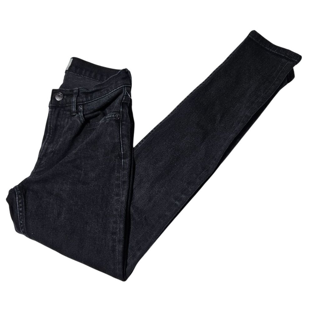 Everlane Jeans Womens Size 26 Skinny Mid Rise Black Denim Pants